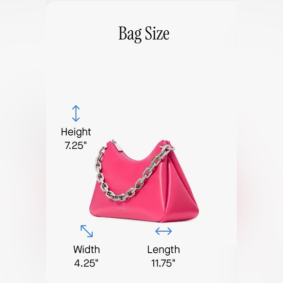 Kate Spade Grace Chain Shoulder Bag Rosehip Pink - Picture 14 of 16